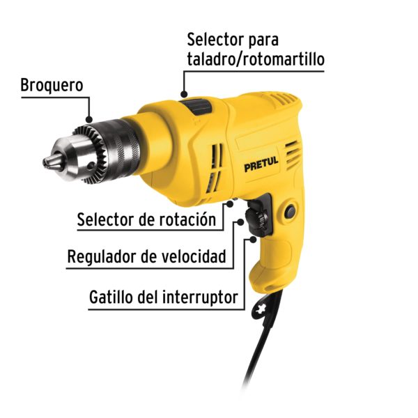 ROTO-1/2P6 Rotomartillo 1/2' 550 W, Pretul 28112 - Image 2