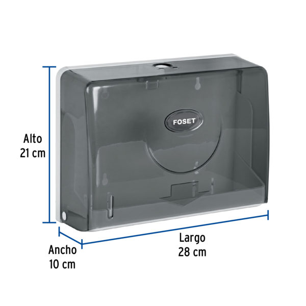 Dispensador junior p/toallas de papel, humo, Basic 45741 - Image 2