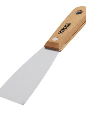Espatula flexible con mango de madera de 3"