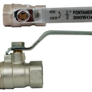Valvula esfera roscable 013mm 1/2" laton 300lbs 62005 Fontanery