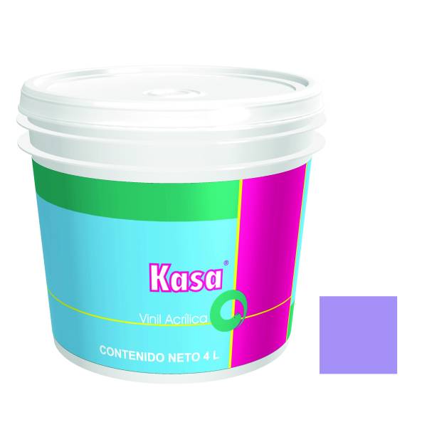 Pintura vinil kasa violeta 4.0 lt Doal