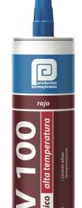 Silicon alta temperatura RTV100 cartucho 300ml rojo Pennsylvania
