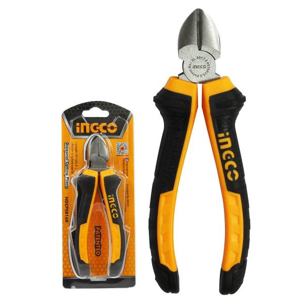 Pinza corte diagonal 06" mango cubierto PVC blst HDCP08168 Ingco