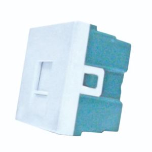 Toma telefonica blanco Lujo 36.0mm JAC003 Kley