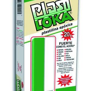 Plastilina plastiloka verde/blanco 20g plastilina KOLALOKA