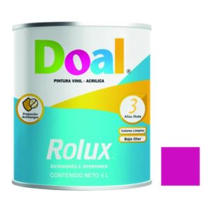 Pintura vinil rolux rosa exotico 4.0 lt Doal