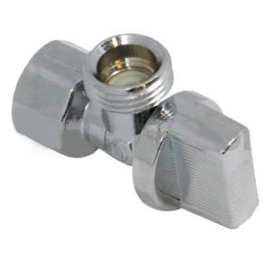 Valvula control angular 1/2" x 1/2" metal 1/4 de vuelta 23006 Fontanery