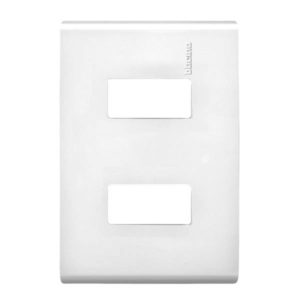 Placa 2 ventanas blanco Modus Pro Bticino