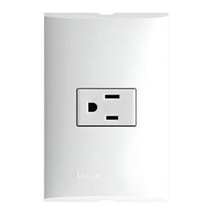 Placa 1 ventana con contacto 2p+t blanco Forza Bticino