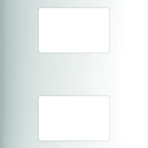 Placa 2 ventanas blanco Forza Bticino