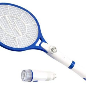 Raqueta electronica mata insectos con linterna led raq003 Kley