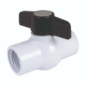 Valvula esfera roscable 1" PVC 150lbs Iusa