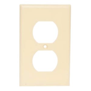 Placa para contacto duplex marfil Americano Igoto