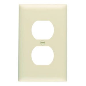 Placa para contacto duplex marfil Bticino