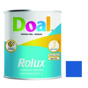 Pintura vinil rolux azul ceramico 1.0 lt Doal