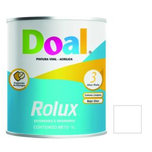 Pintura vinil rolux blanco 1.0 lt Doal
