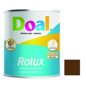 Pintura vinil rolux castaño 1.0 lt Doal