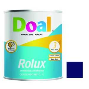 Pintura vinil rolux azul intenso 1.0 lt Doal