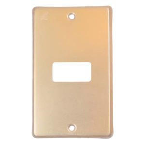 Placa 1 ventana dorado Royer