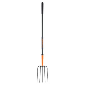 Bieldo para paja, 5 dientes, mango largo de acero 48" TRUPER