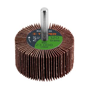 Rueda flap de 2", grano 120, Truper