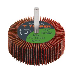 Rueda flap de 3", grano 40, Truper