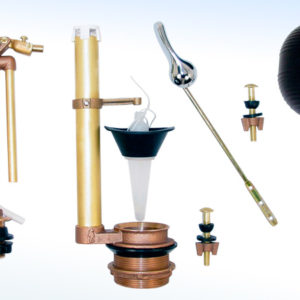 JUEGO COMPLETO DE HERRAJES PARA W.C PARA TANQUE BAJO