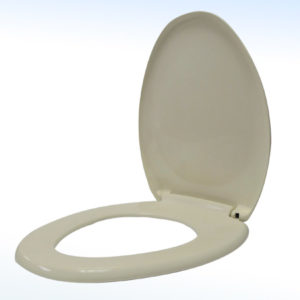 ASIENTO PARA W.C ALARGADO CIERRE LENTO COLOR MARFIL