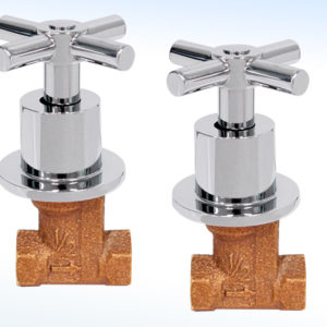 LLAVES INDIVIDUALES PARA REGADERA CIERRE A 90° ROSCABLE