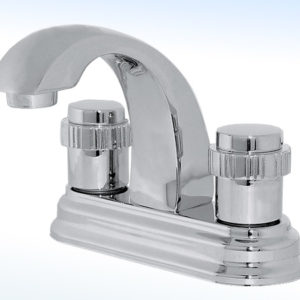 MEZCLADORA PARA LAVABO 4” CIERRE DE 90°