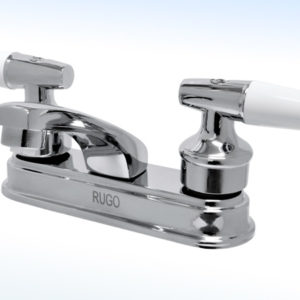 MEZCLADORA PARA LAVABO 4” CIERRE DE 90°