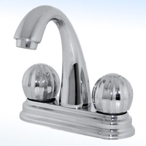 MEZCLADORA PARA LAVABO 4” CIERRE DE 90°