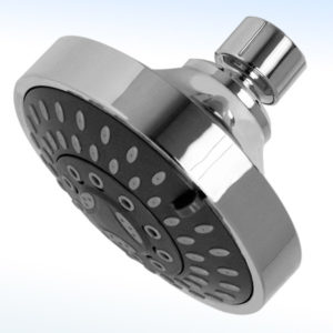 REGADERA REDONDA DE 4" Ø CON 5 FUNCIONES SIN BRAZO