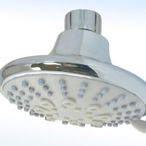 REGADERA REDONDA DE 4"Ø CON 5 FUNCIONES SIN BRAZO