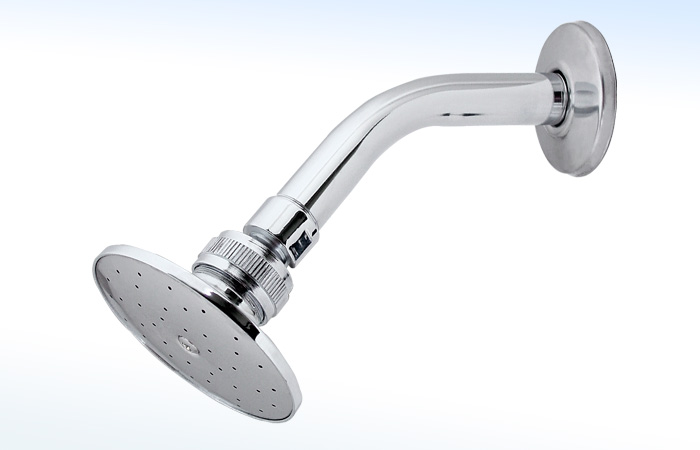 REGADERA REDONDA DE 3 1/2”Ø CON BRAZO Y CHAPETÓN