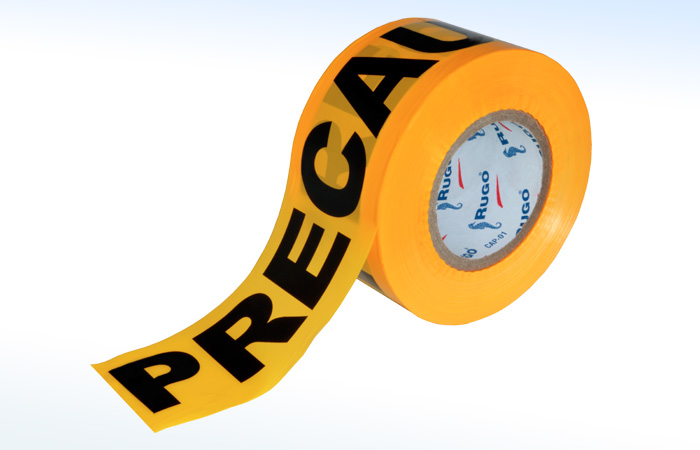 CINTA DE ADVERTENCIA PRECAUCION 0.04MM X 76MM X 300MT