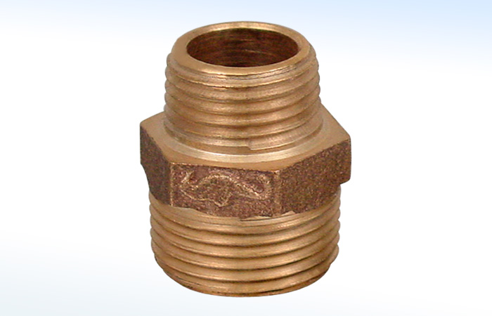 CONEXION REDUCIDA EN BRONCE 3/4" X 1/2" ROSCA EXT.NPT