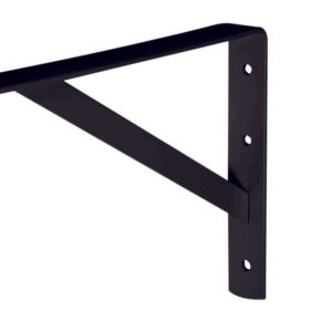 Mensula Reforzada Color Negro 10"x16"