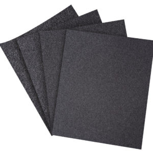 Lija de esmeril negra respaldo de tela grano 36 caja 25 pzs.