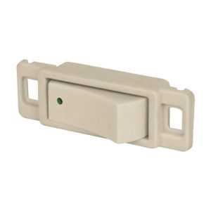 Interruptor sencillo fluorescente, baquelita