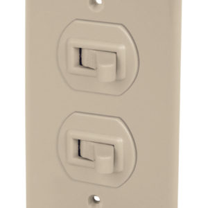 Interruptor de palanca doble con placa baquelita