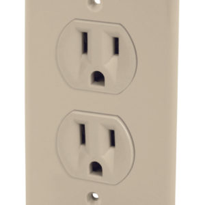 Contacto duplex aterrizado con placa baquelita