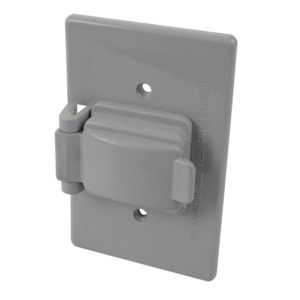 Placa para intemperie plastica Contacto sencillo