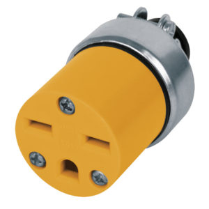 Clavija cara de chino, abrazadera metalica