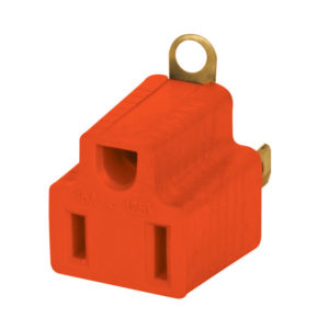 Adaptador 3 a 2 naranja (polarizada) 2pack