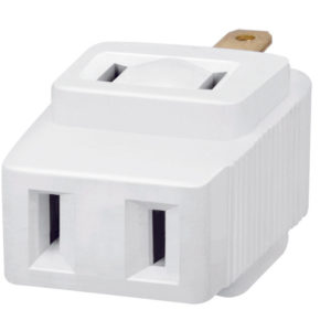 Multicontacto triple polarizado cuadrado