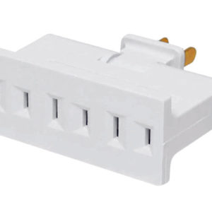 Multicontacto triple polarizado con bisagra