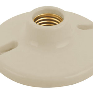 Portalampara redondo para techo 4", baquelita