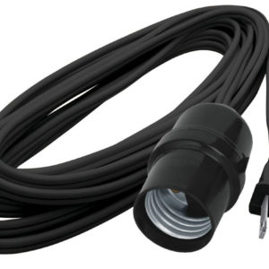 Extension electrica con portalampara de 4 m.