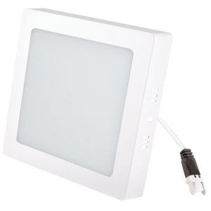 Luminario sobreponer cuadrado LED, Linea ECO, 18 W, luz blanca 6500K